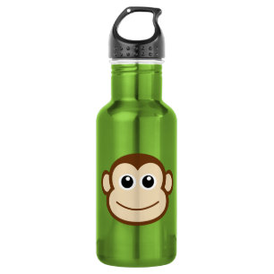 Monkey Cartoon Water Bottle