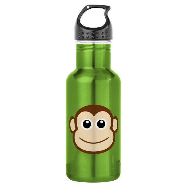 Monkey Cartoon Water Bottle (Front)