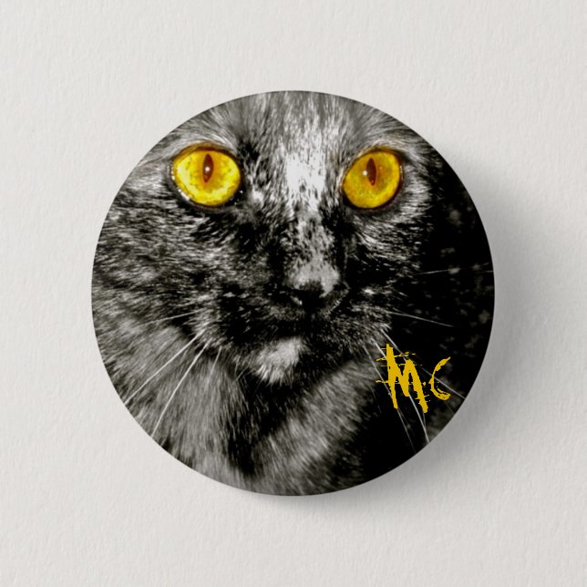 Monkey Cat Button (Front)