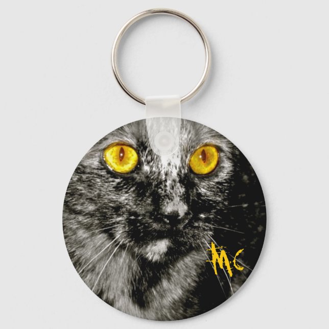 Monkey Cat KeyChain (Front)