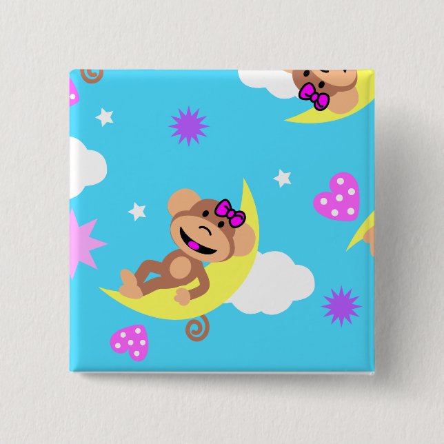 monkey  celestial button (Front)