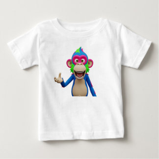 Monkey Character Laughing Baby T-Shirt