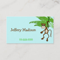 Monkey Children's Calling Card