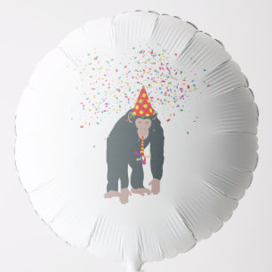 Monkey Chimpanzee Partying Animals Having a Party Balloon