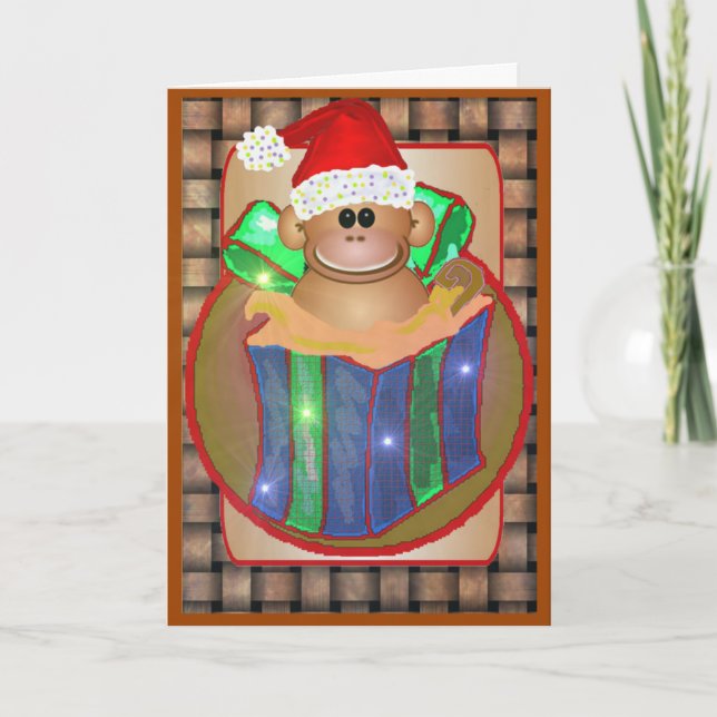 Monkey Christmas Cards (Front)