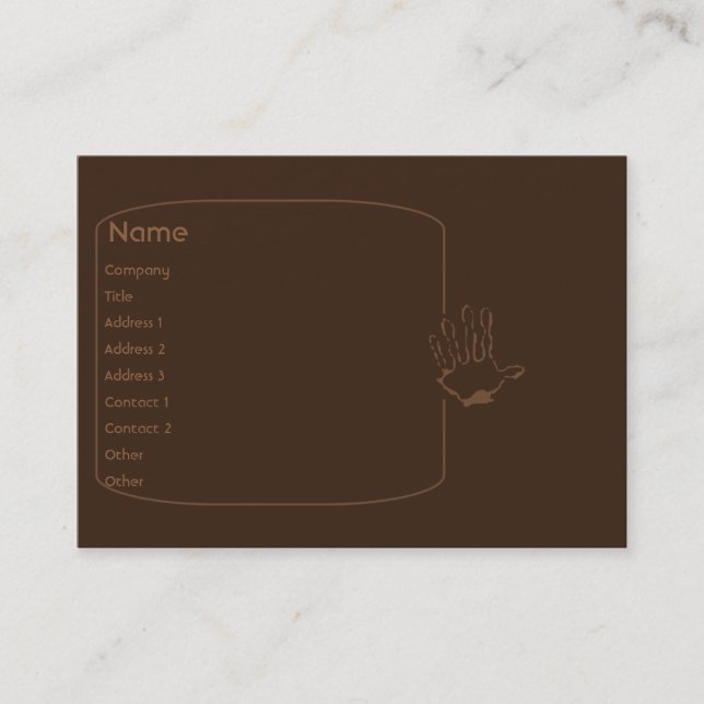 Monkey - Chubby Business Card (Front)