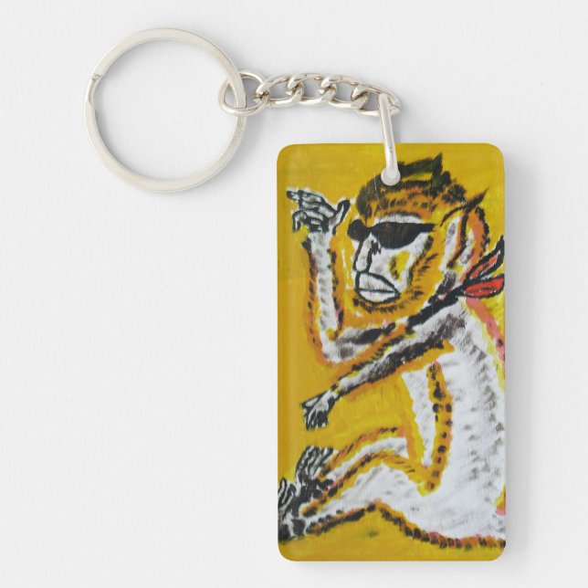 Monkey Circus Art Keychain (Front)