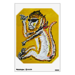 Monkey Circus Art Wall Sticker