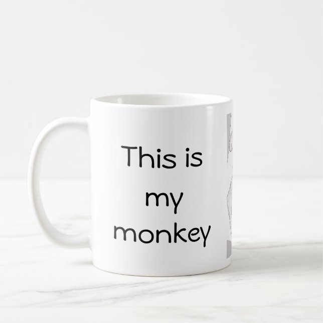 monkey coffee mug (Left)
