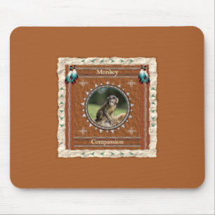 Monkey Compassion Energy Mouse Pad