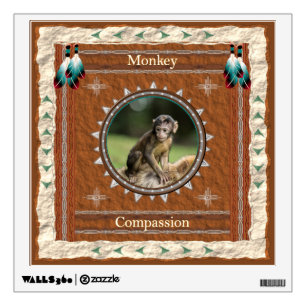 Monkey Compassion Energy Wall Decal
