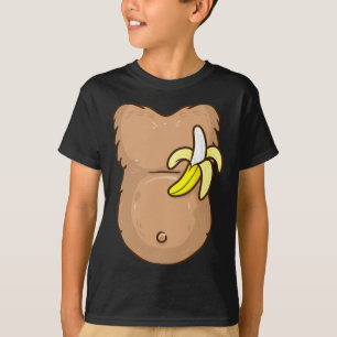 Monkey Costume For Kids Monkey Halloween Costume T-Shirt
