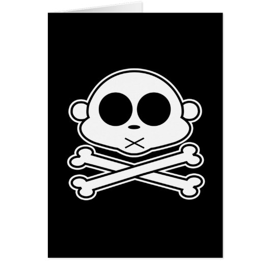 Monkey Cross Bone Cards (Front)