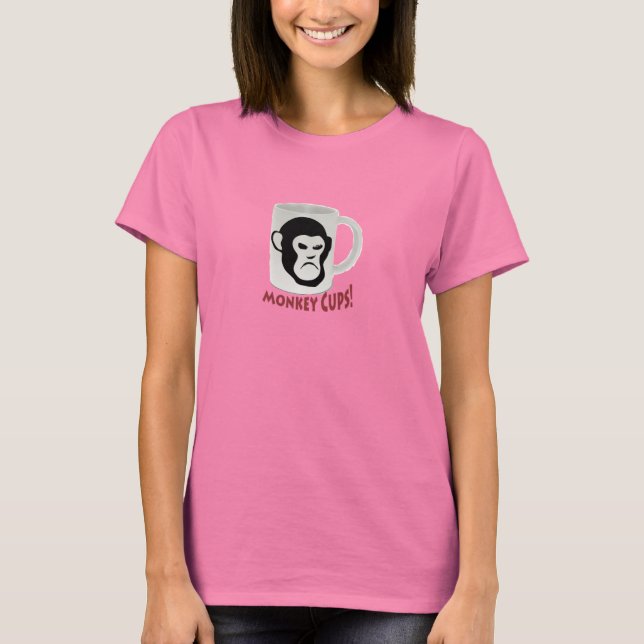 monkey cups T-Shirt (Front)