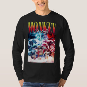 Monkey D. luffy Retro Bootleg   Nakama Fans Merch T-Shirt