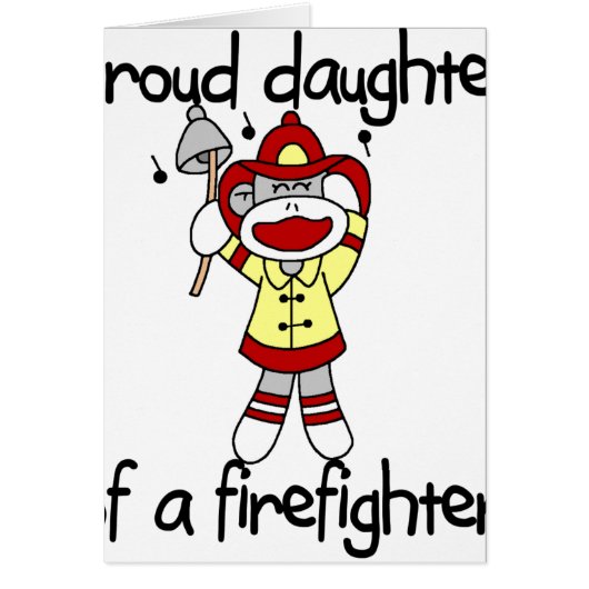 Monkey Daughter of Firefighter Cards (Front)