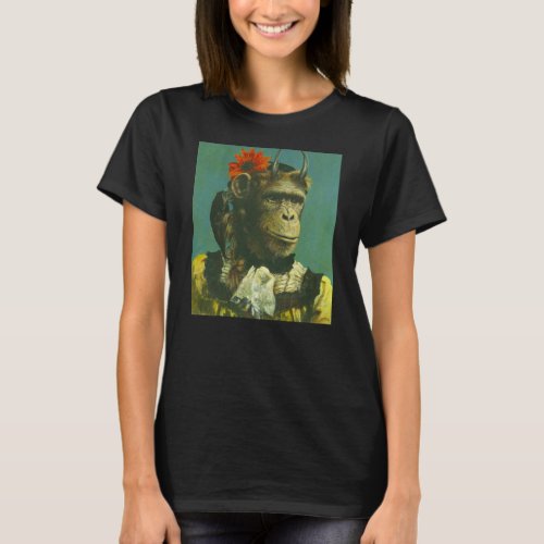 Monkey Demon Ladies T_Shirt