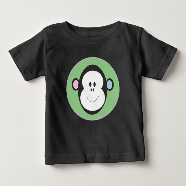  Monkey Design Baby T-Shirt (Front)