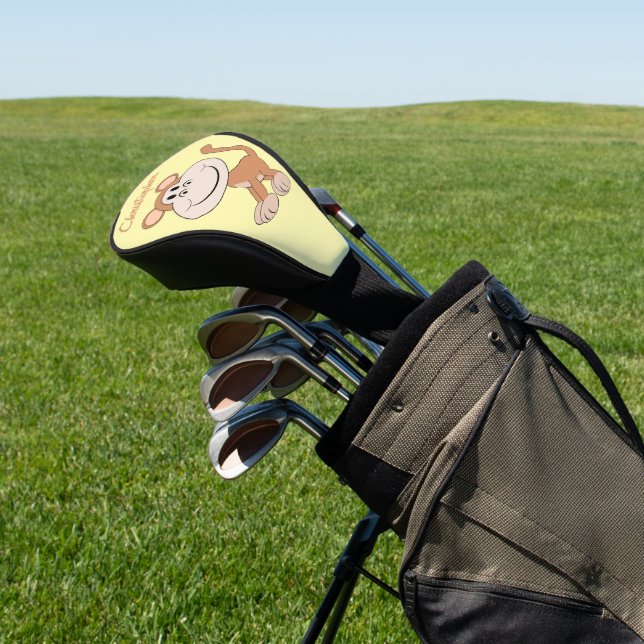 Monkey Design Golf Head Cover (In Situ)