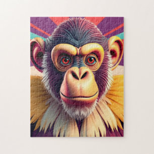 Monkey Design Jigsaw Puzzle
