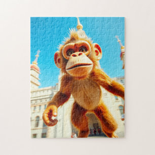 Monkey Design Jigsaw Puzzle