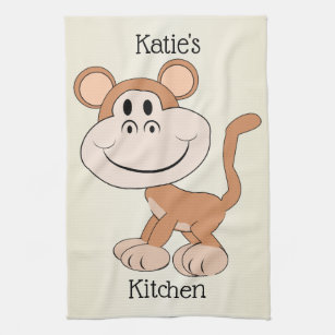 Monkey Design Kitchen Towel