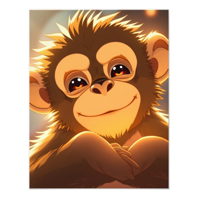 Monkey Design Photo Print (Front)