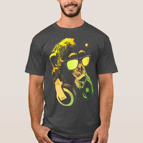 Monkey DJ Yellow T_Shirt