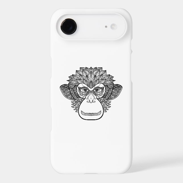 Monkey Doodle Face Case-Mate iPhone Case (Back)