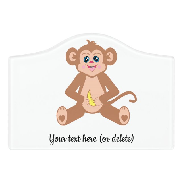 Monkey Door sign (Small Crest Front)