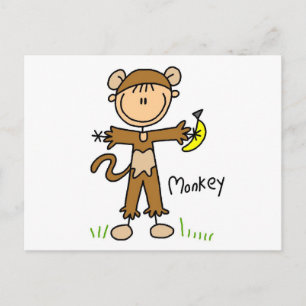 Monkey Dress Up T-shirts and Gifts Postcard