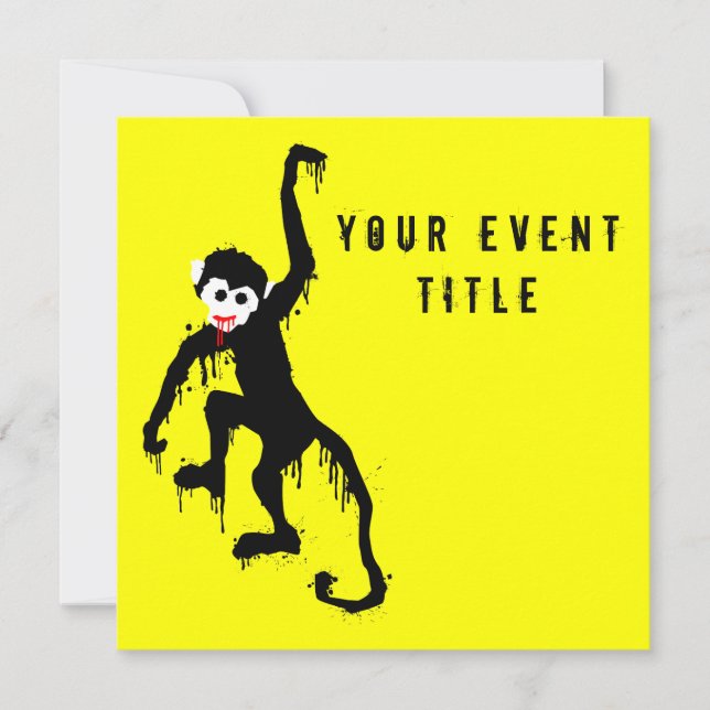 monkey dripz invitation (Front)