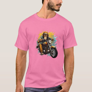 Monkey Drive the Motorcycle T-Shirt