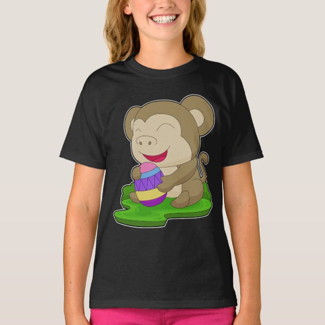 Monkey Easter Easter egg T-Shirt (Front)
