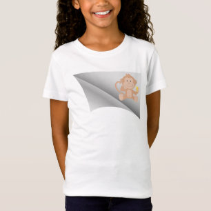 monkey eat banana under the patch T-Shirt