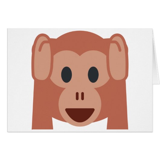 Monkey emoji cards (Front Horizontal)