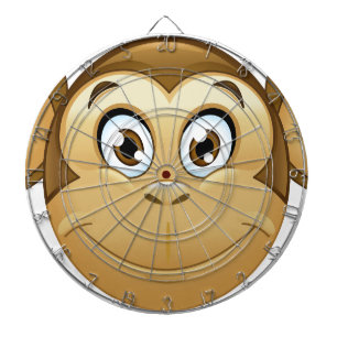 monkey emoji dart board