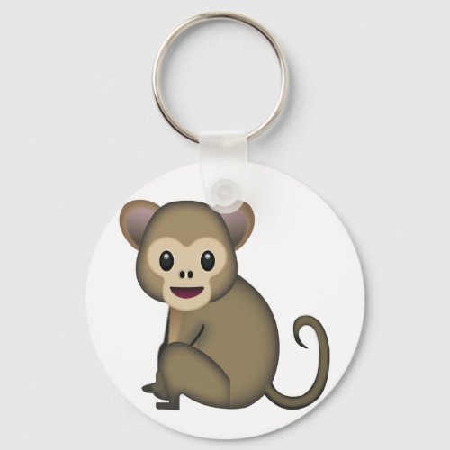 Monkey Emoji Keychain