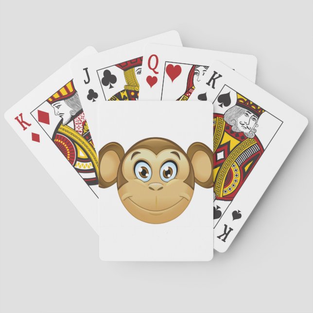monkey emoji poker cards (Back)