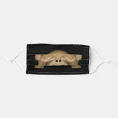 MONKEY EMOJI SEE NO EVIL kids Adult Cloth Face Mask (Front, Folded)