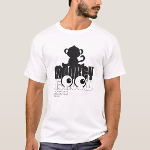 Monkey Eyes Catch Everything Curious Ape Design T-Shirt