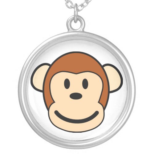Monkey Face Cartoon Necklace