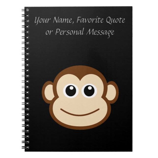Monkey Face Cartoon Notebook (Front)