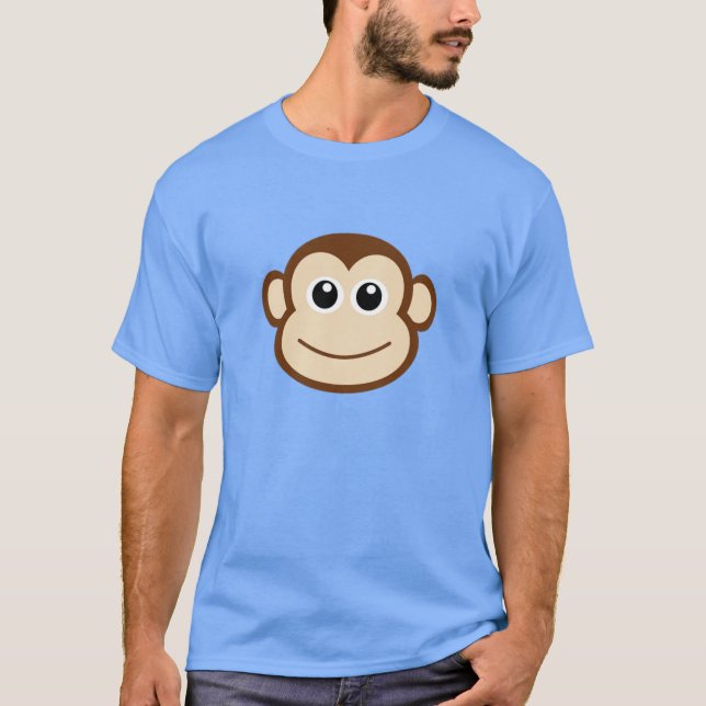 Monkey Face Cartoon T-Shirt (Front)