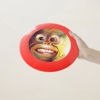 Monkey Face Frisbee by timfoleyillo at Zazzle