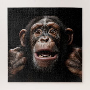 Monkey face jigsaw puzzle
