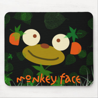 Monkey Face! Mouse Pad