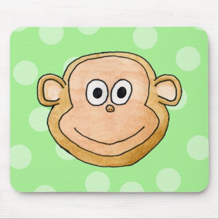 Monkey Face. Mouse Pad