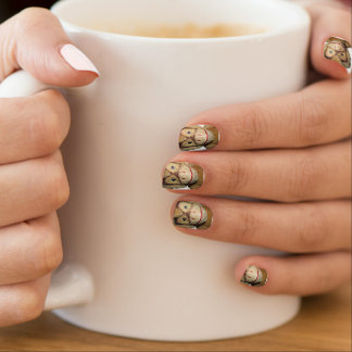 Monkey face nail set minx nail wraps