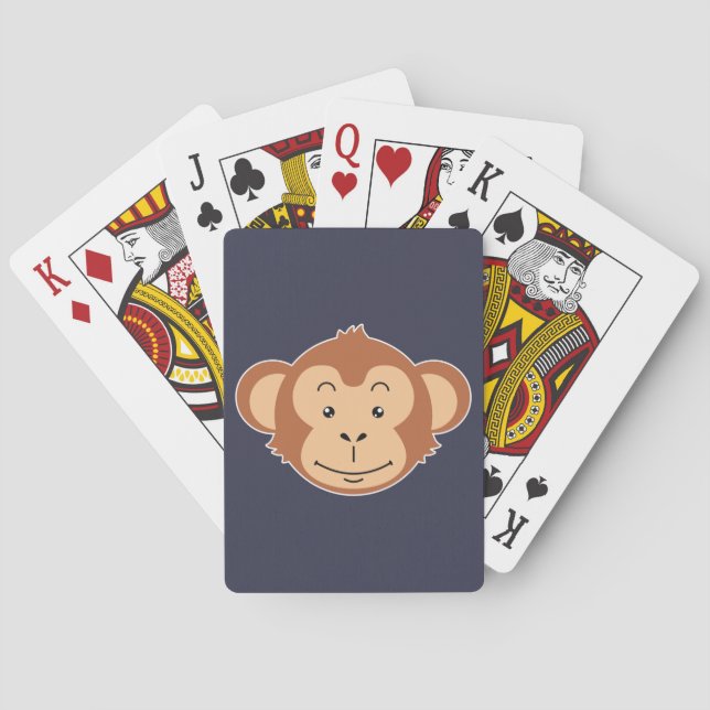 Monkey Face Poker Cards (Back)